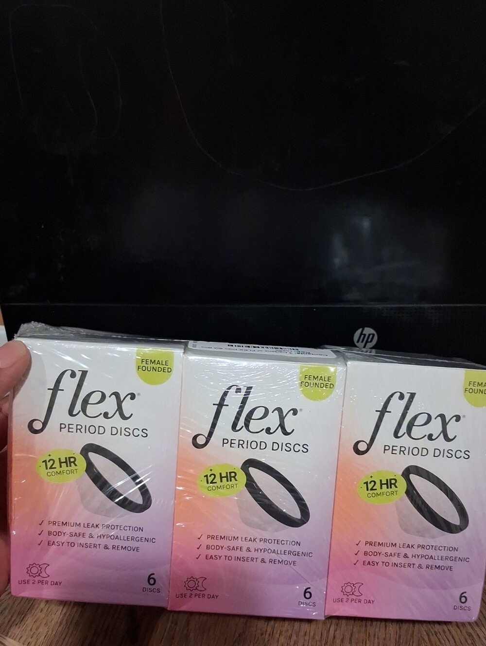 Flex Period Discs - Pink - 6 Count